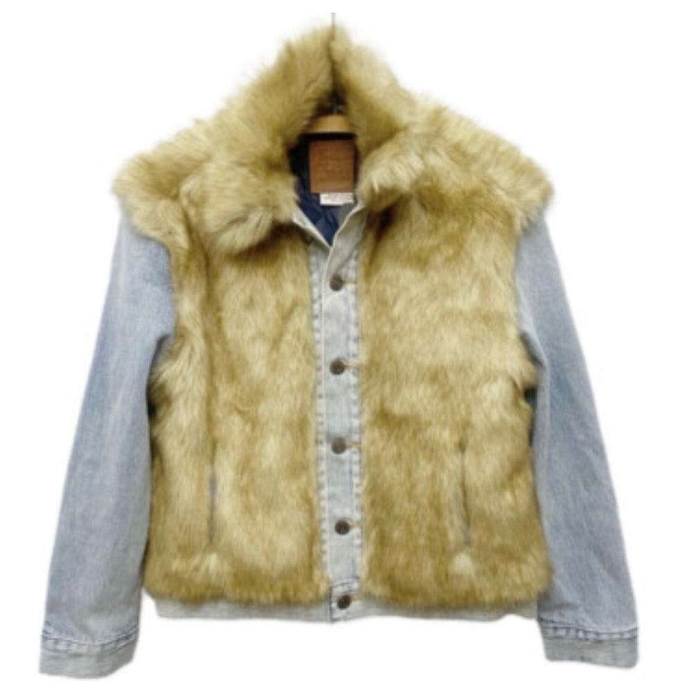 Levis Faux Fur and Denim Jacket